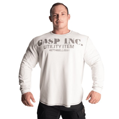 Gasp Thermal gym sweater Blancos | 04923-QFEI