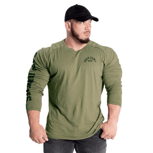 Gasp Throwback Long Sleeve Tee Verdes | 28134-ZRKE