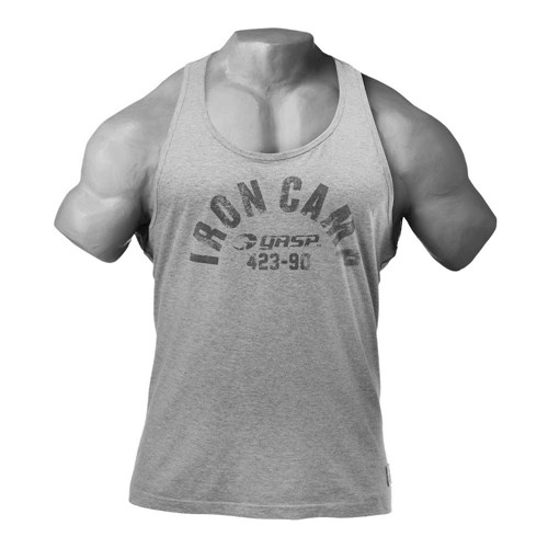 Gasp Throwback Tank Grises | 47296-OCSH