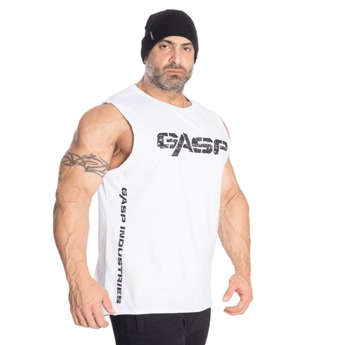 Gasp Vintage Tank Blancos | 28637-FEJY