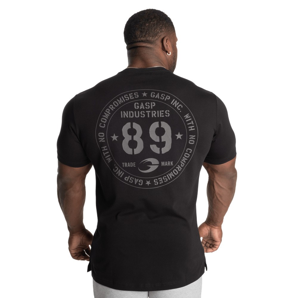 Gasp 89 Classic Tapered Tee Negros | 83269-DZPS