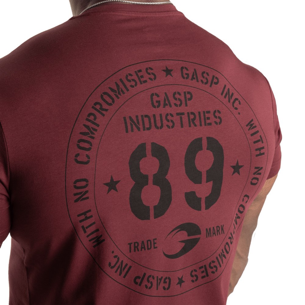 Gasp 89 Classic Tapered Tee Vino Granate | 81294-BYLO