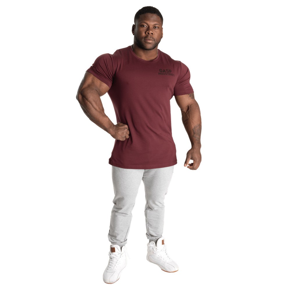 Gasp 89 Classic Tapered Tee Vino Granate | 81294-BYLO