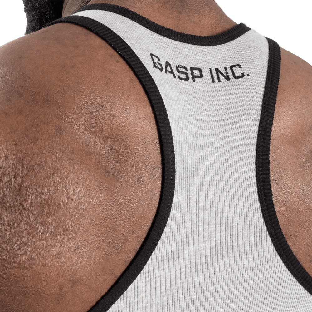 Gasp Acanalado T-back Grises | 78154-HRCK