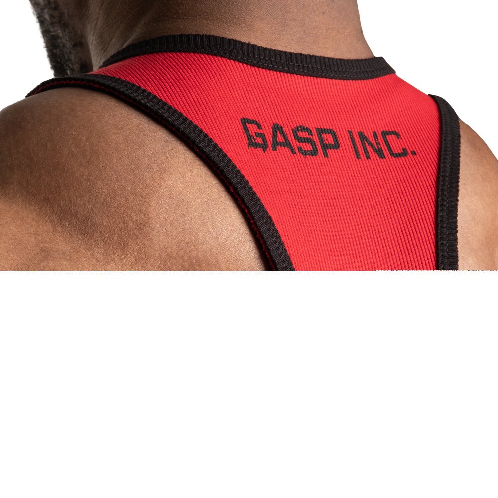 Gasp Acanalado T-back Rojos | 10845-AUQR