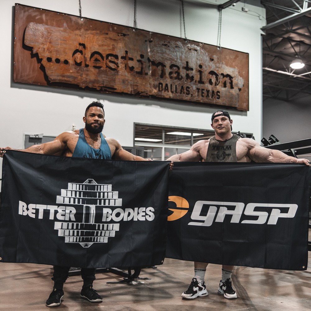 Gasp Better Bodies Gym Flag Negros | 97486-WYDB