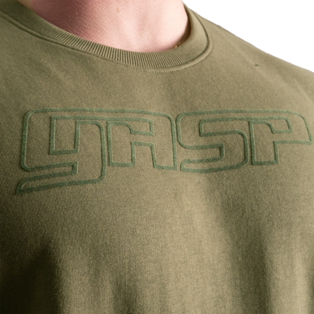 Gasp Division Crewneck Verdes | 35976-QXPL