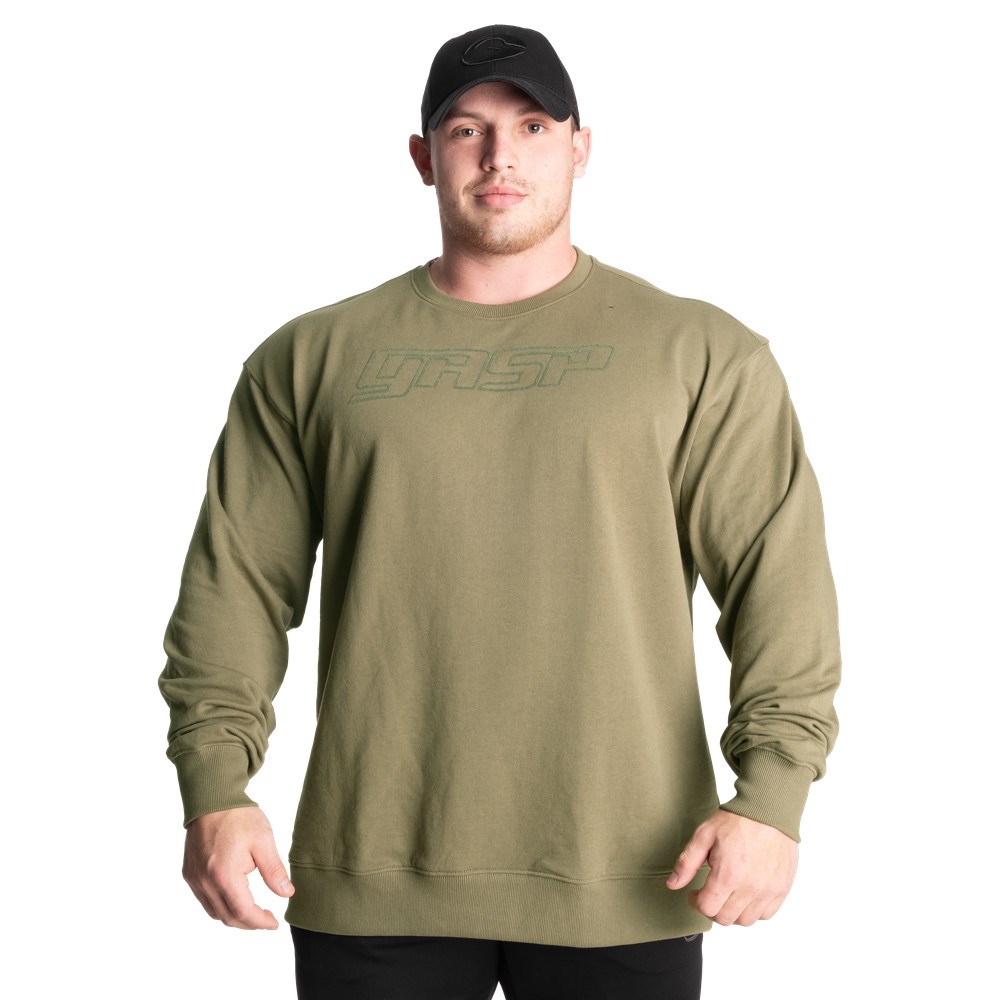 Gasp Division Crewneck Verdes | 35976-QXPL