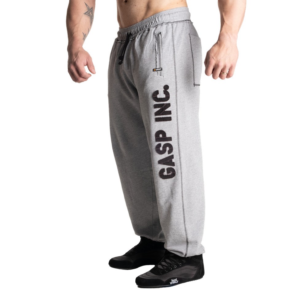 Gasp Division Sweatpants Grises Claro | 31940-MJIF