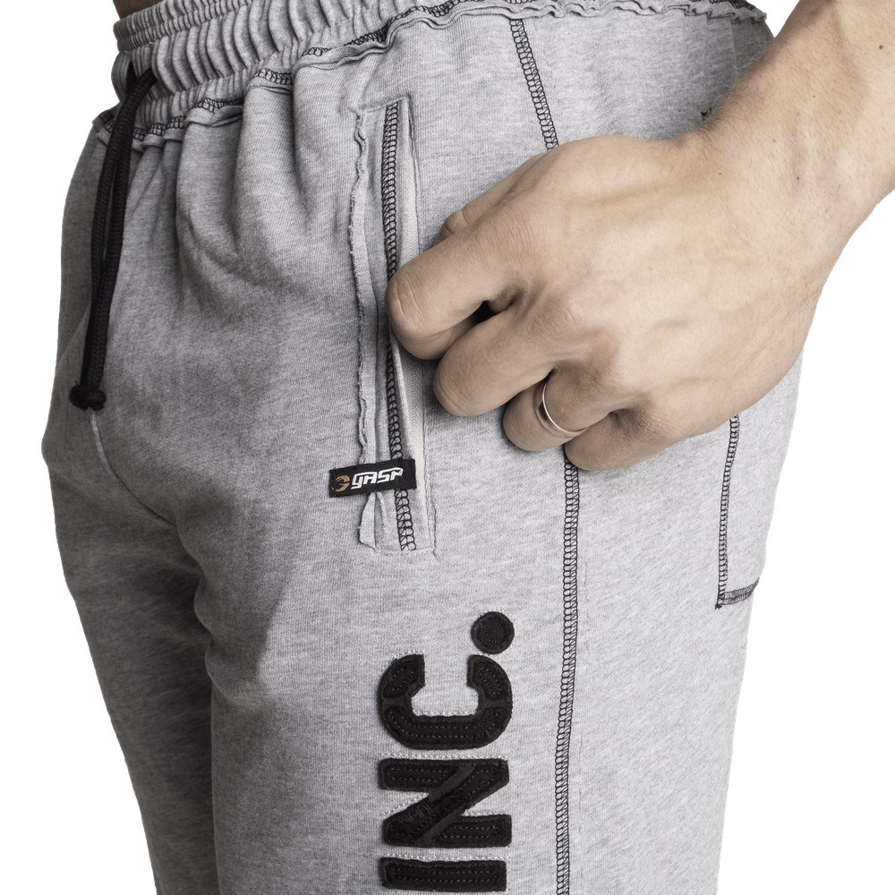 Gasp Division Sweatshorts Grises Claro | 68952-RGIC