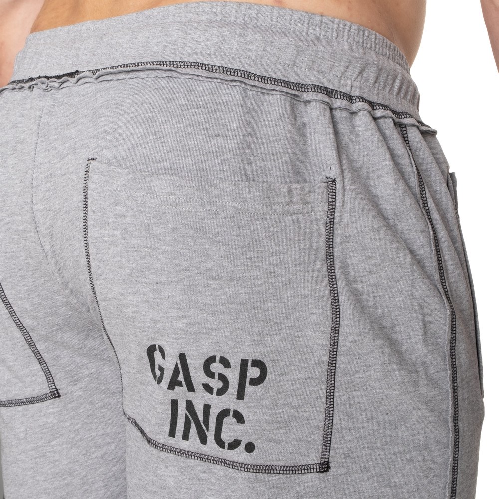 Gasp Division Sweatshorts Grises Claro | 68952-RGIC