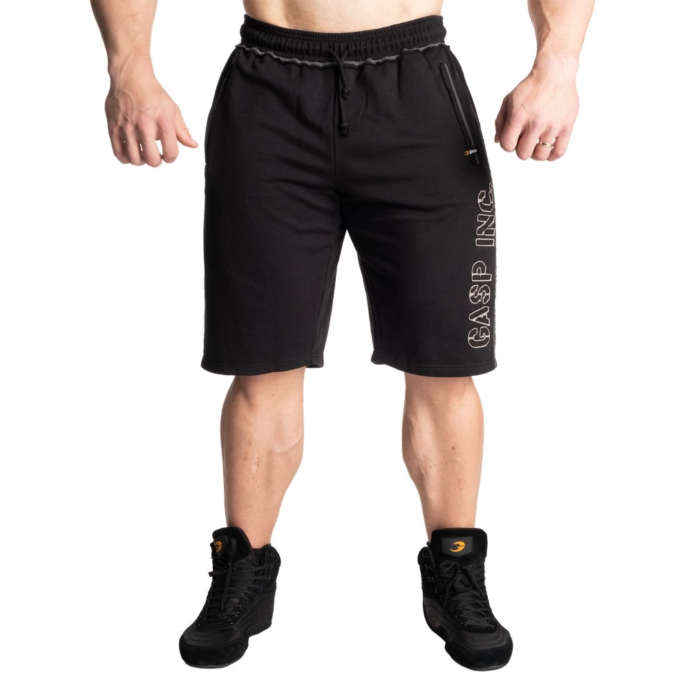 Gasp Division Sweatshorts Negros | 39625-BMCI