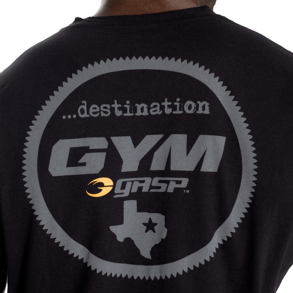 Gasp Gasp Gym Tee Negros | 54127-UVHA