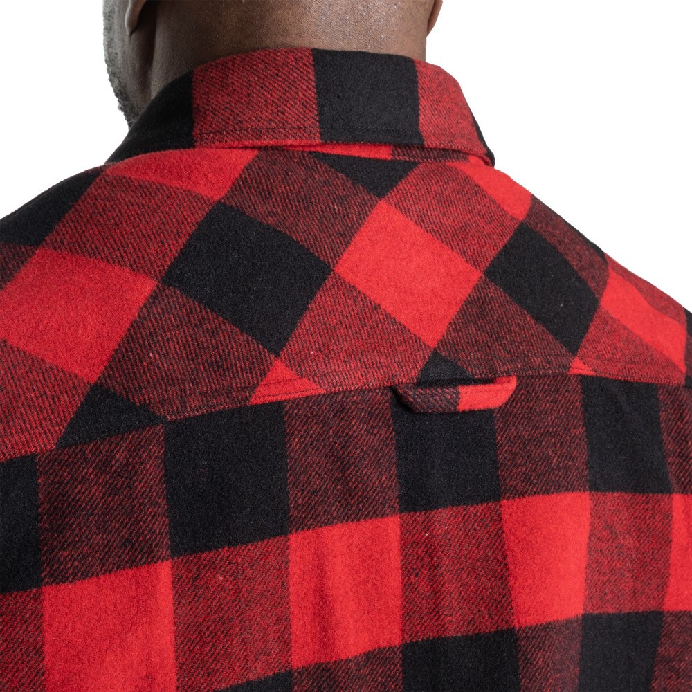 Gasp Heavy flannel shirt Rojos Negros | 35960-KCDT