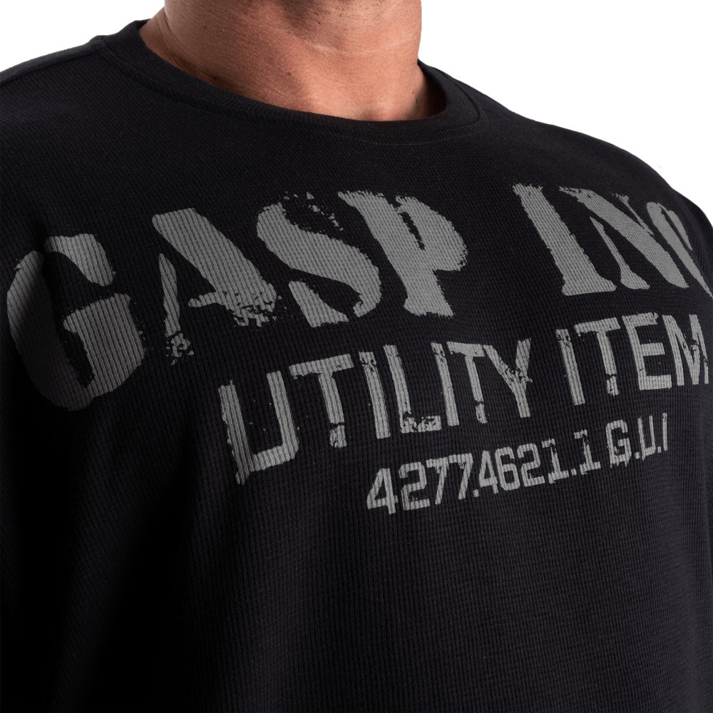 Gasp Iron Thermal Tee Asphalt | 82435-ADMJ