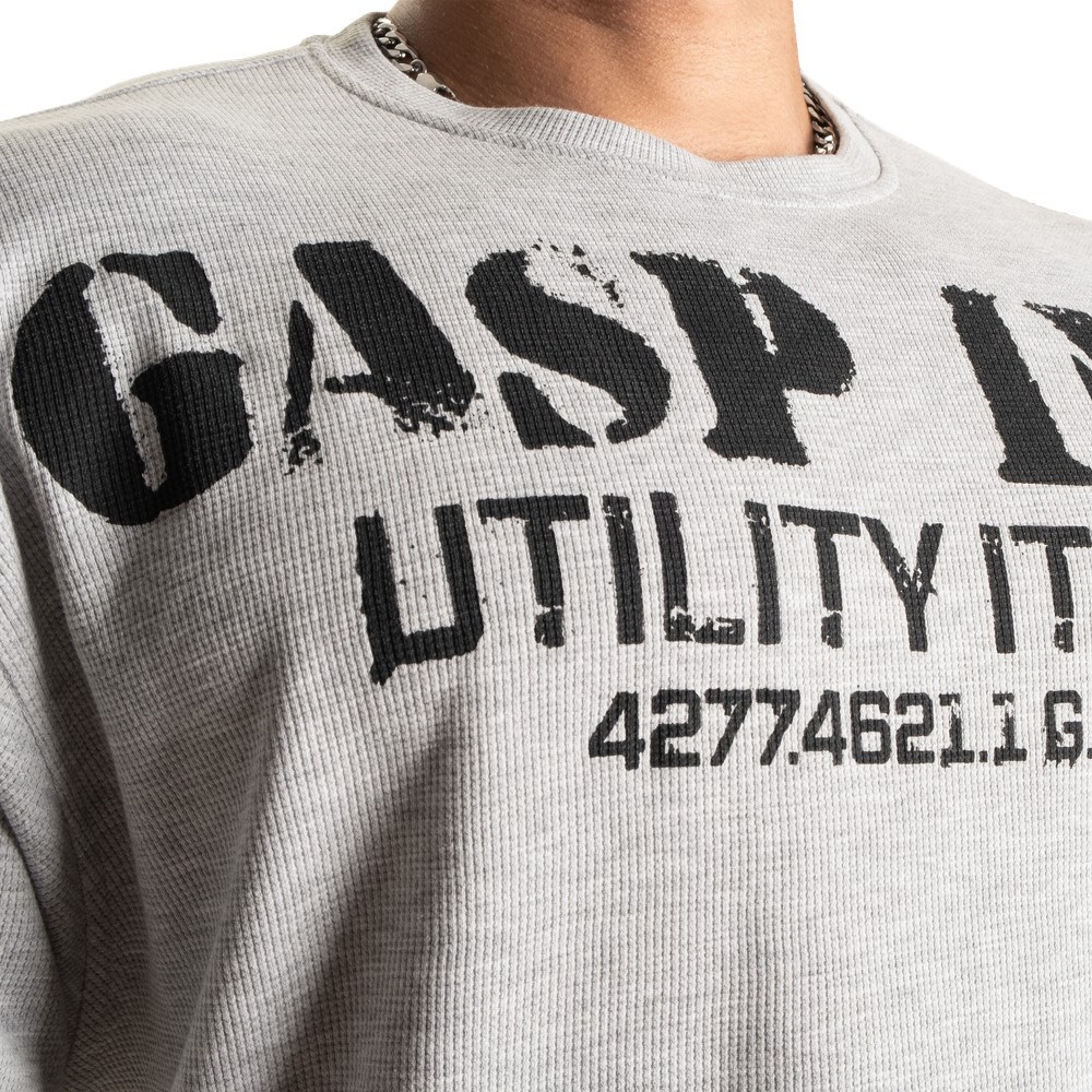 Gasp Iron Thermal Tee Grises | 82940-NAEI