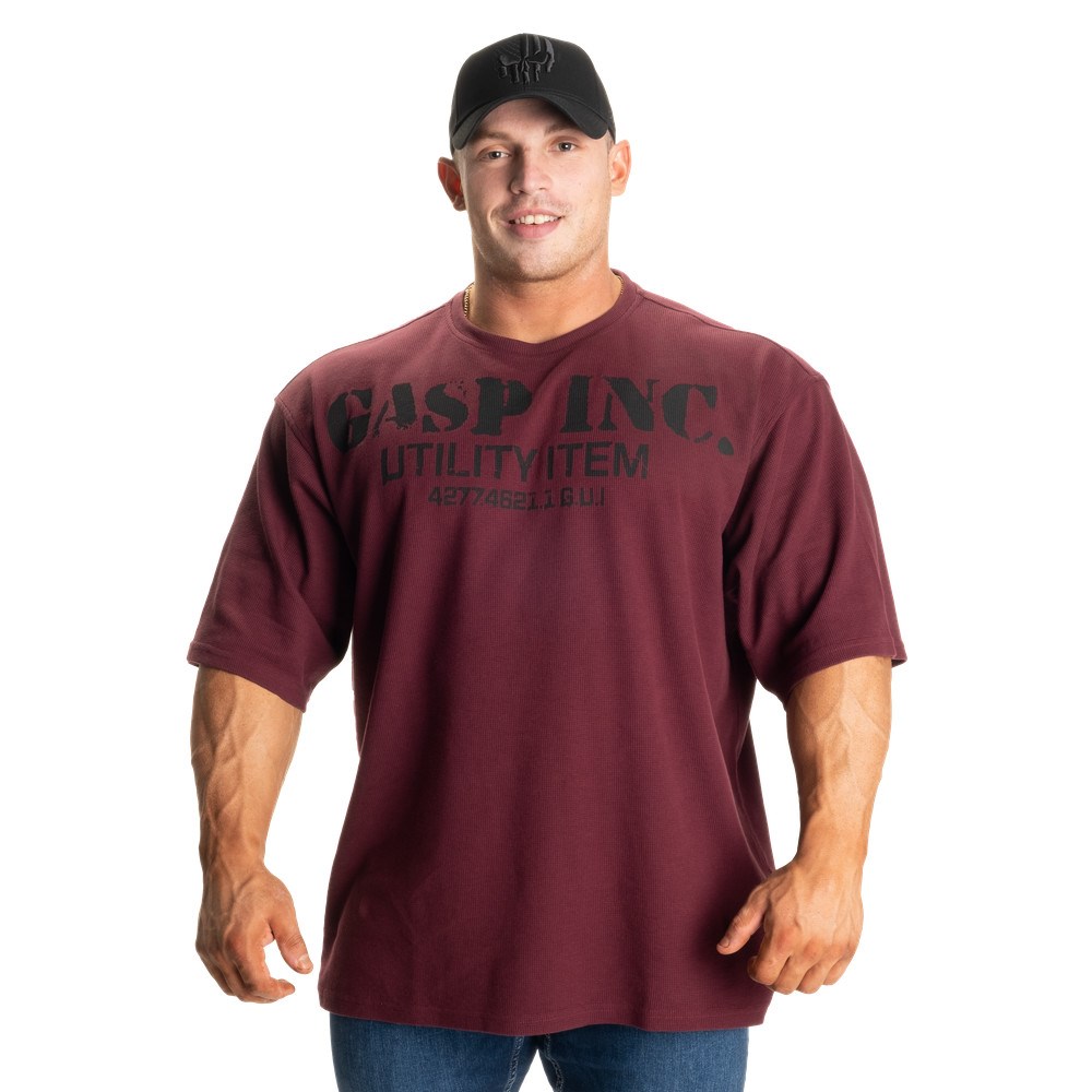 Gasp Iron Thermal Tee Vino Granate | 42578-NSYQ