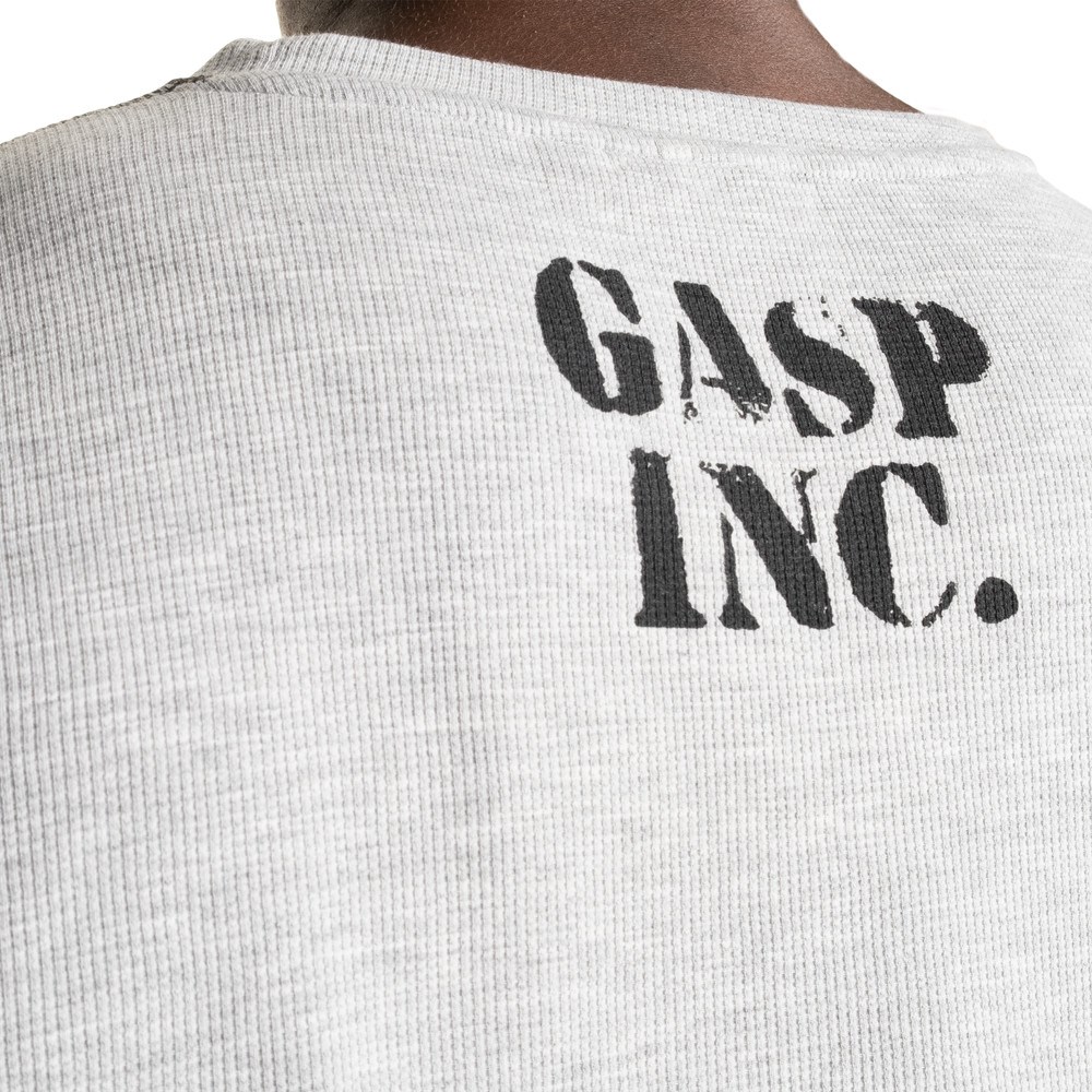 Gasp Thermal gym sweater Grises | 34562-WJGU