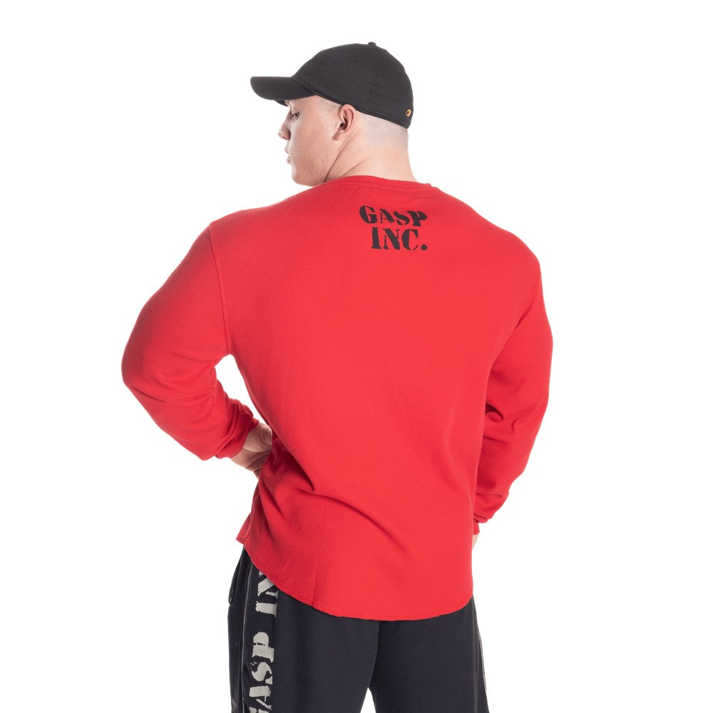 Gasp Thermal gym sweater Rojos | 98301-KVME