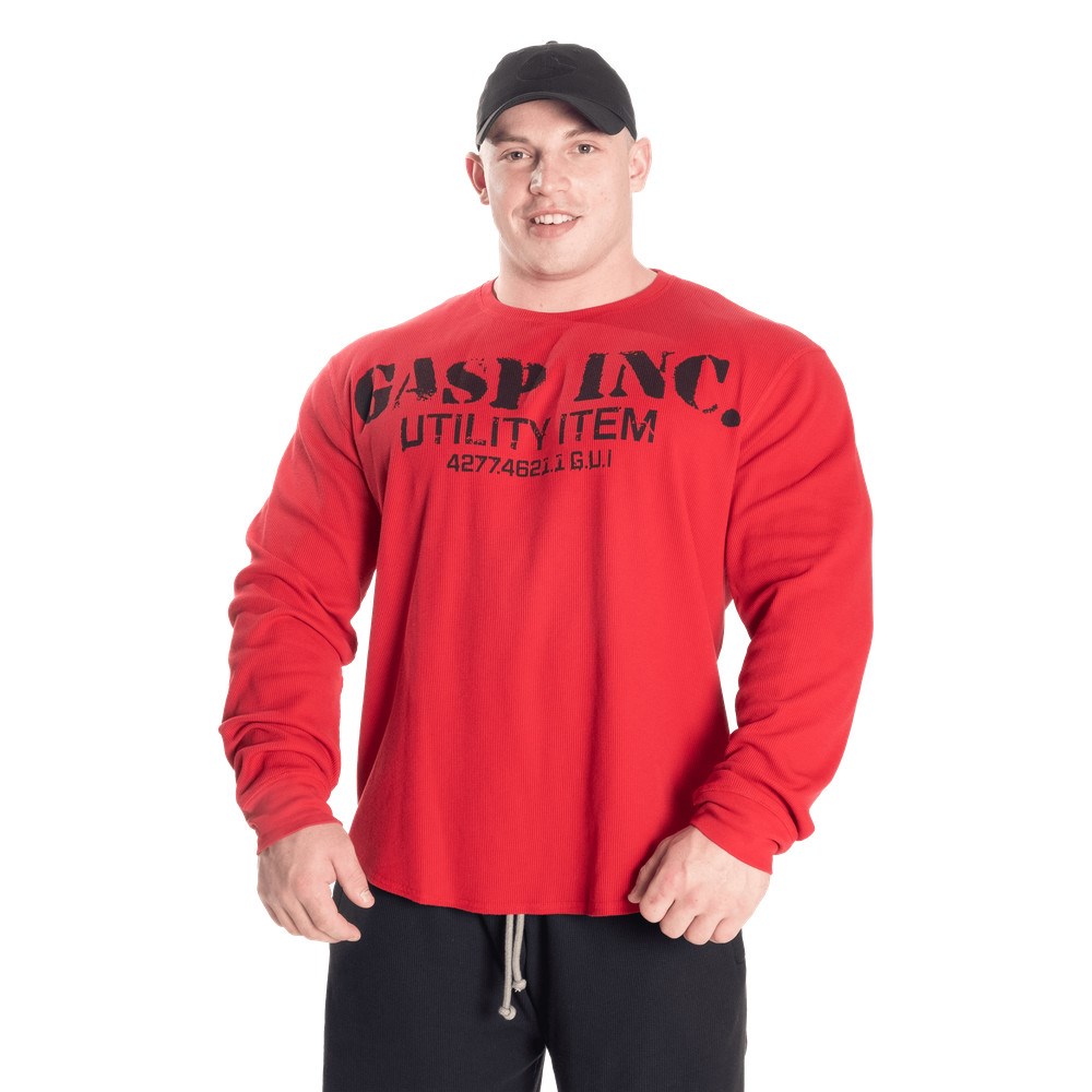 Gasp Thermal gym sweater Rojos | 98301-KVME