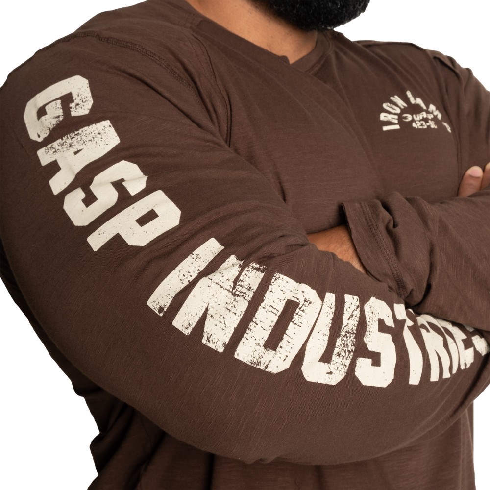 Gasp Throwback LS Tee Timber | 17683-NHDM