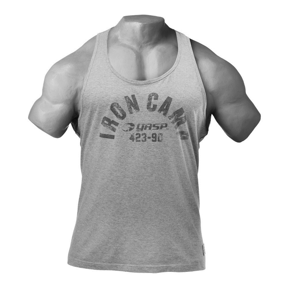 Gasp Throwback Tank Grises | 47296-OCSH