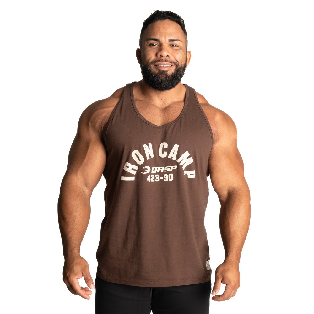 Gasp Throwback Tank Timber | 64097-CEFK