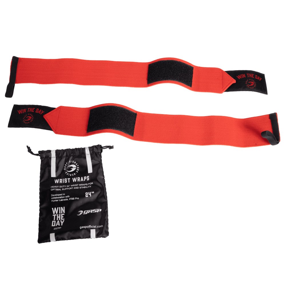 Gasp Win The Day Wrist Wraps 24" Rojos | 09468-JAKQ