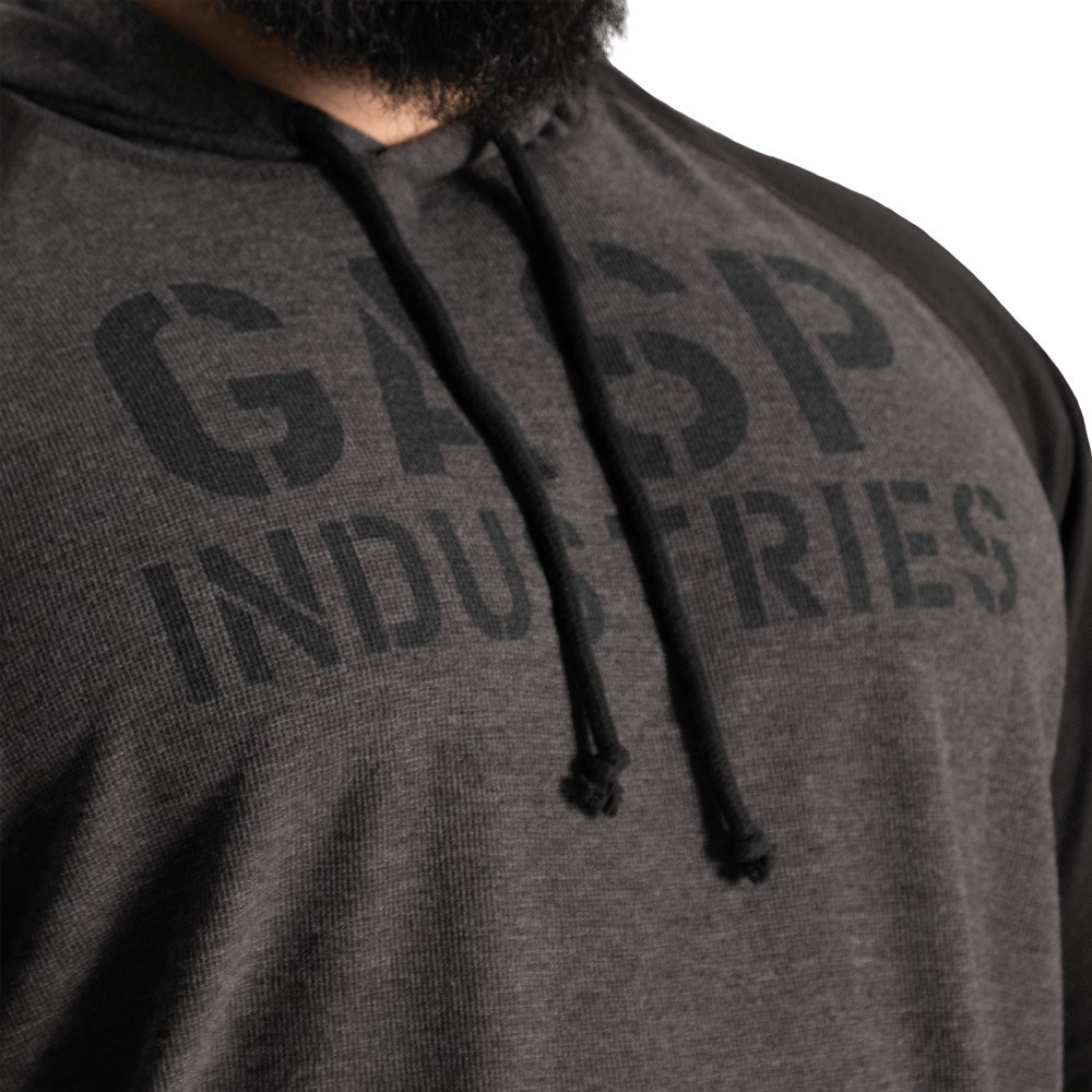 Gasp l/s thermal hoodie Graphite Melange | 69854-VSLR