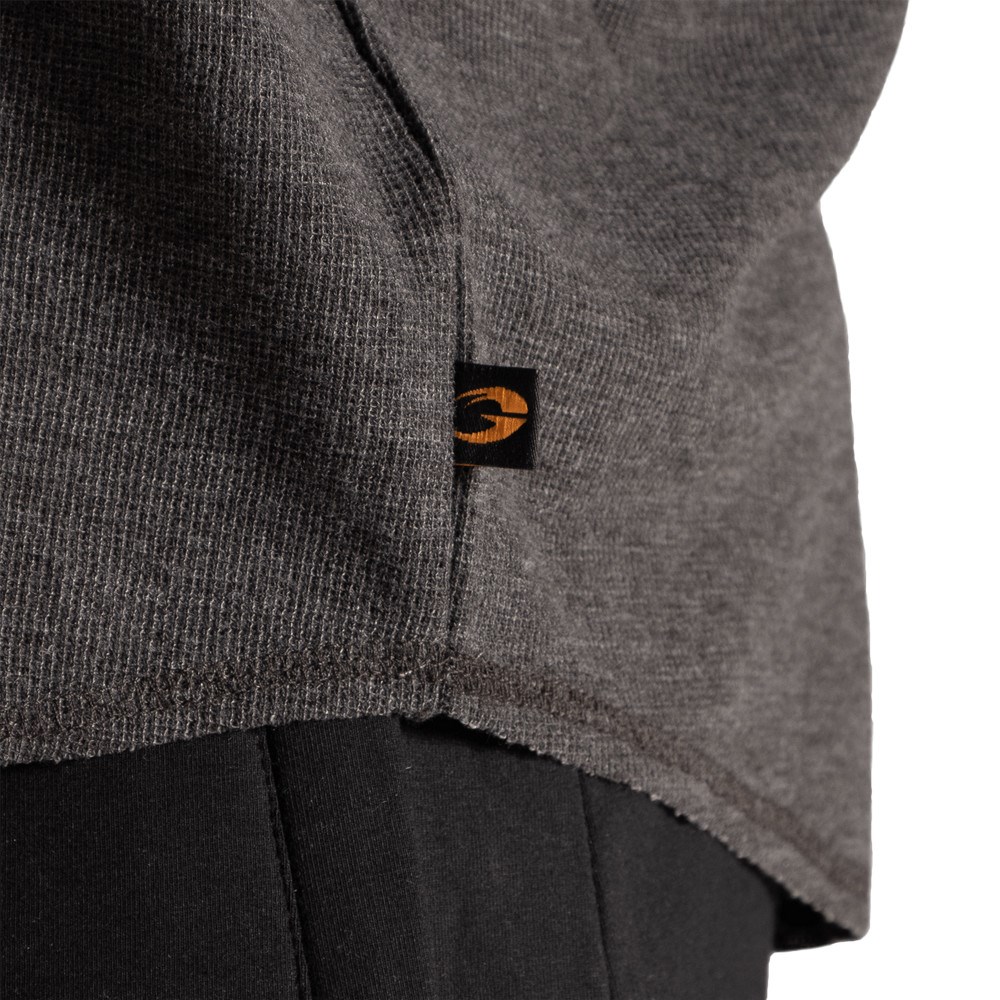 Gasp l/s thermal hoodie Graphite Melange | 69854-VSLR