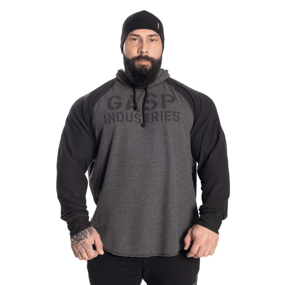 Gasp l/s thermal hoodie Graphite Melange | 69854-VSLR